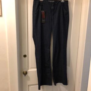 Wide Leg Jean Trousers